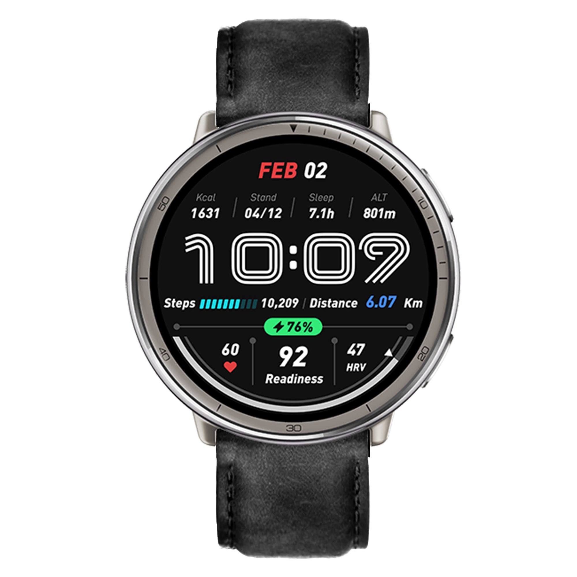 20mm Quick-Release Premium Italian Leather Strap for Amazfit Watch