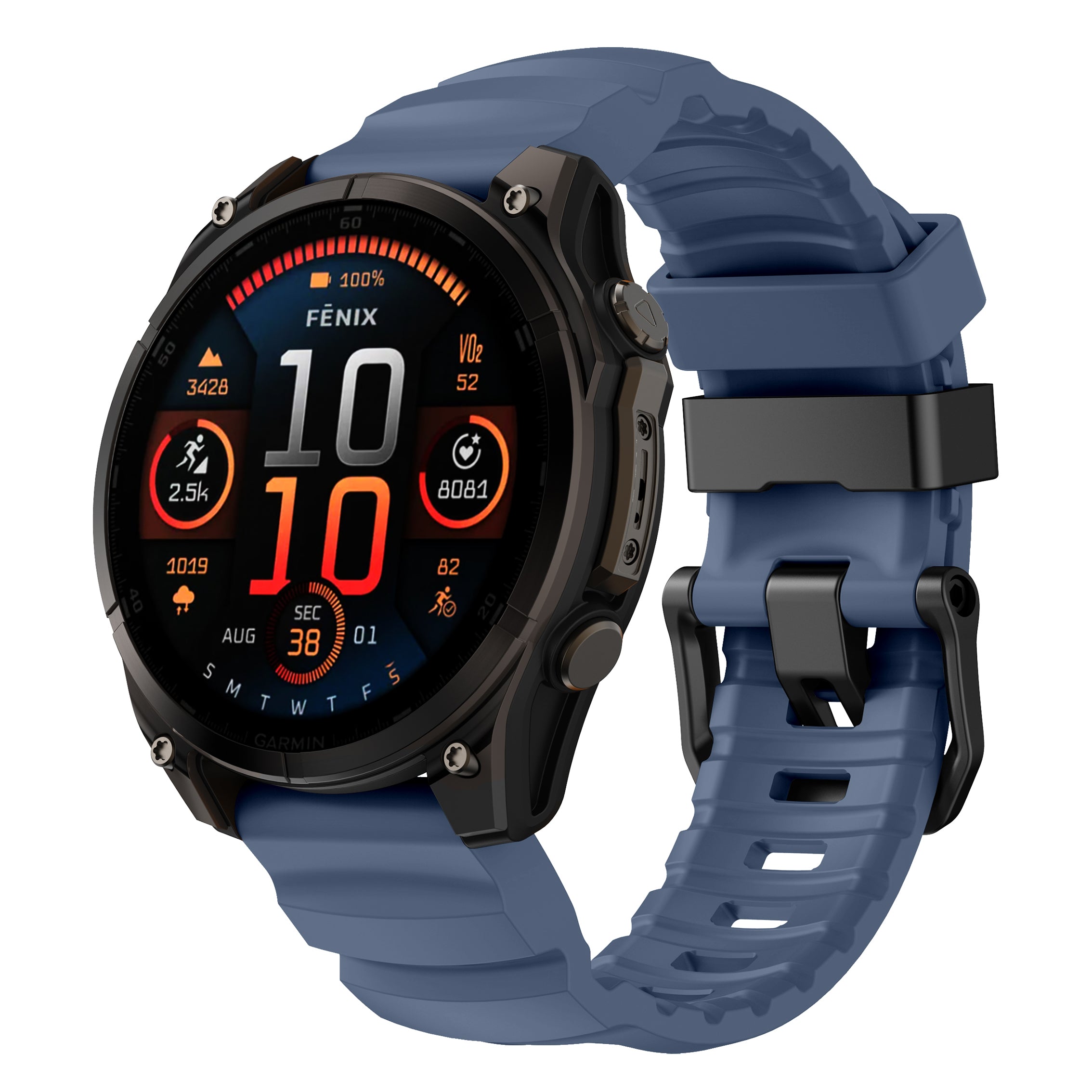 22/26mm QuickFit Summit FKM Rubber Strap for Garmin Watch