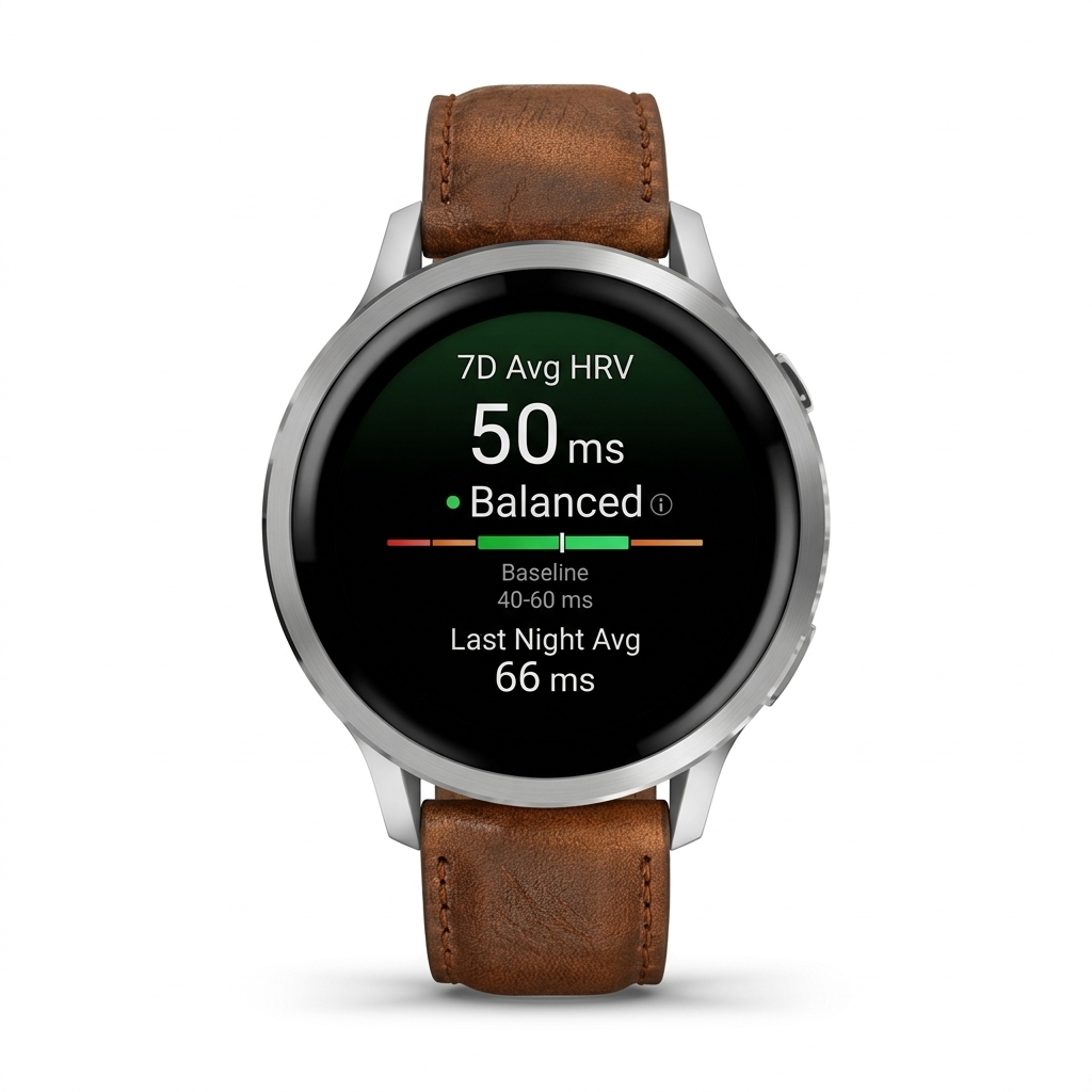 18mm Quick-Release Premium Italian Leather Strap for Garmin Watch