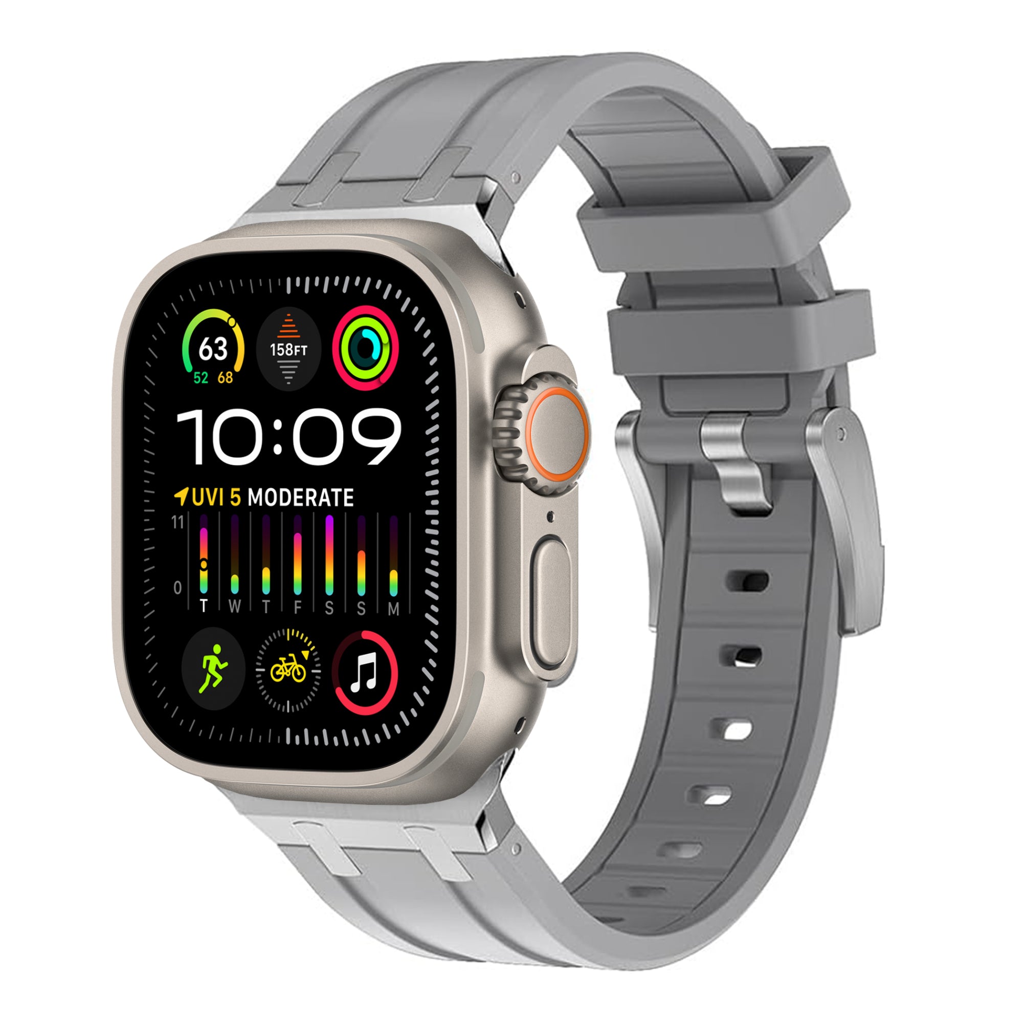 Elite FKM Rubber Strap For Apple Watch Ultra 3-1 / 46mm / 45mm / 44mm