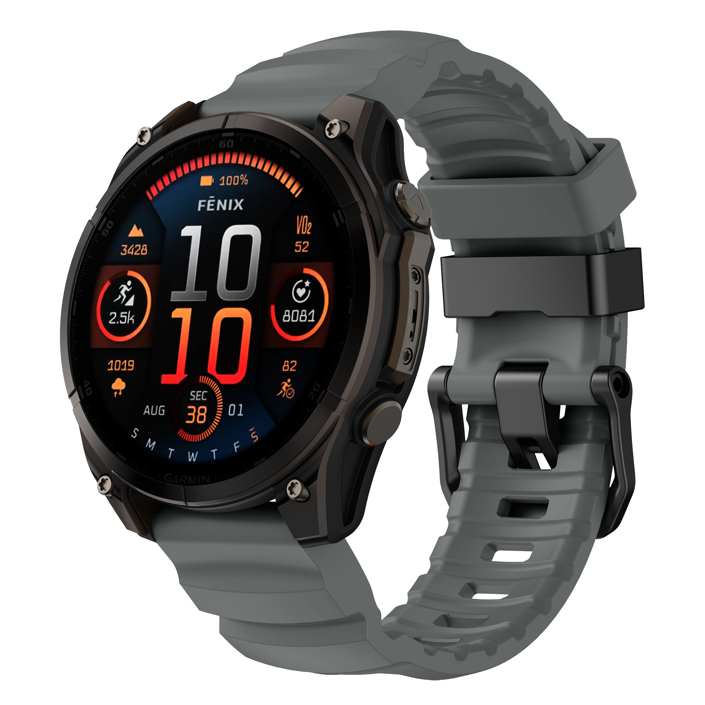 22/26mm QuickFit Summit FKM Rubber Strap for Garmin Watch