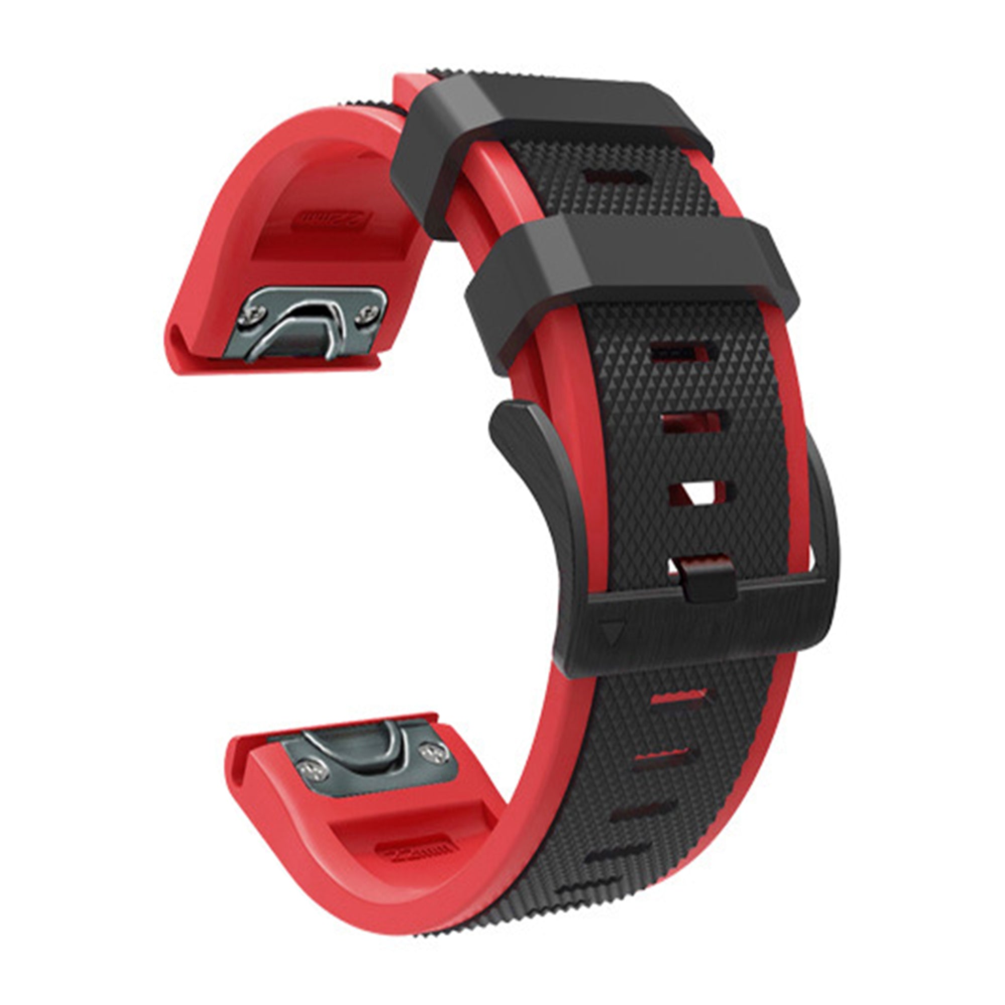 22/26mm QuickFit Havoc Two-Tone Rubber Strap for Garmin Watch