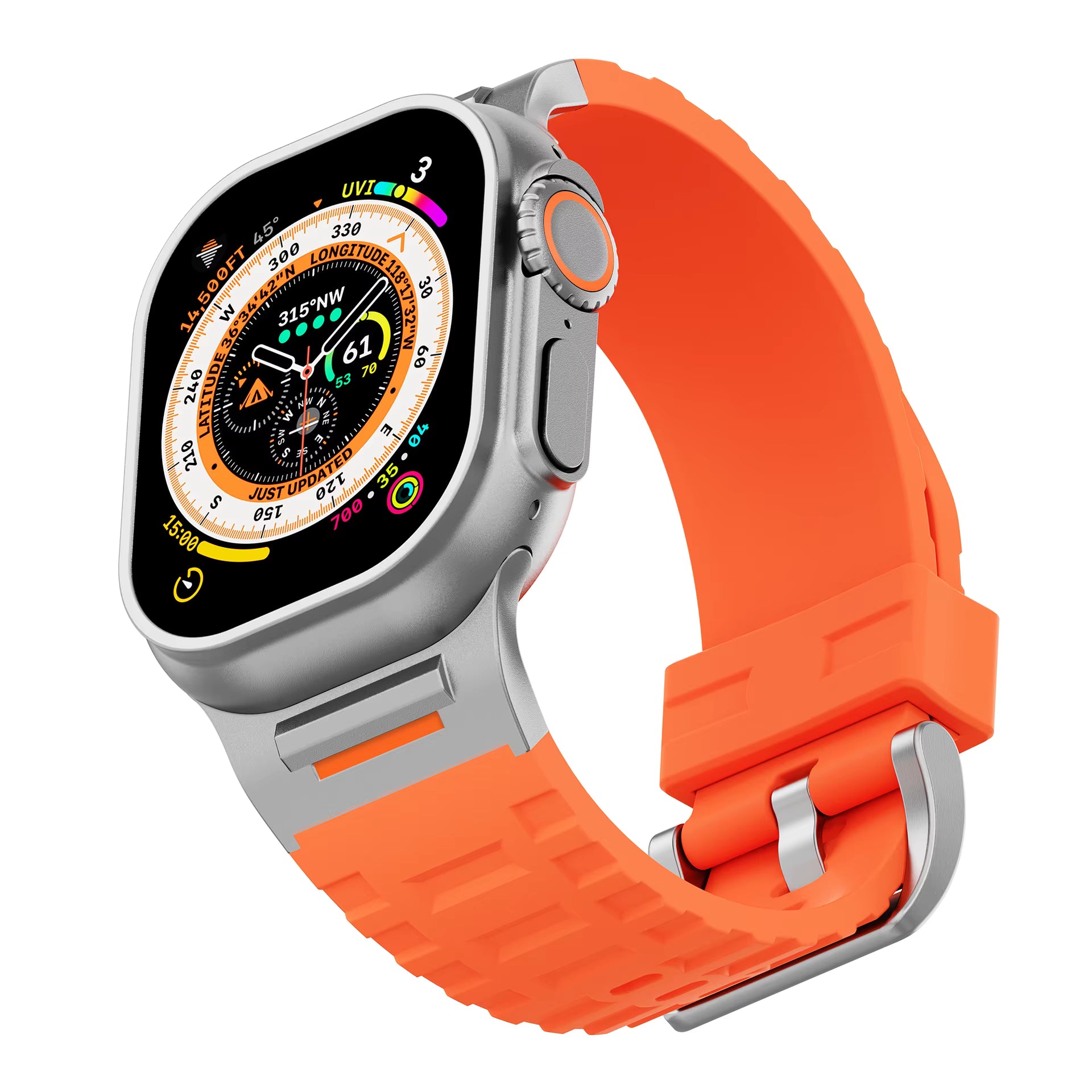 Surge FKM Rubber Strap for Apple Watch Ultra 3-1 / 46mm / 45mm / 44mm