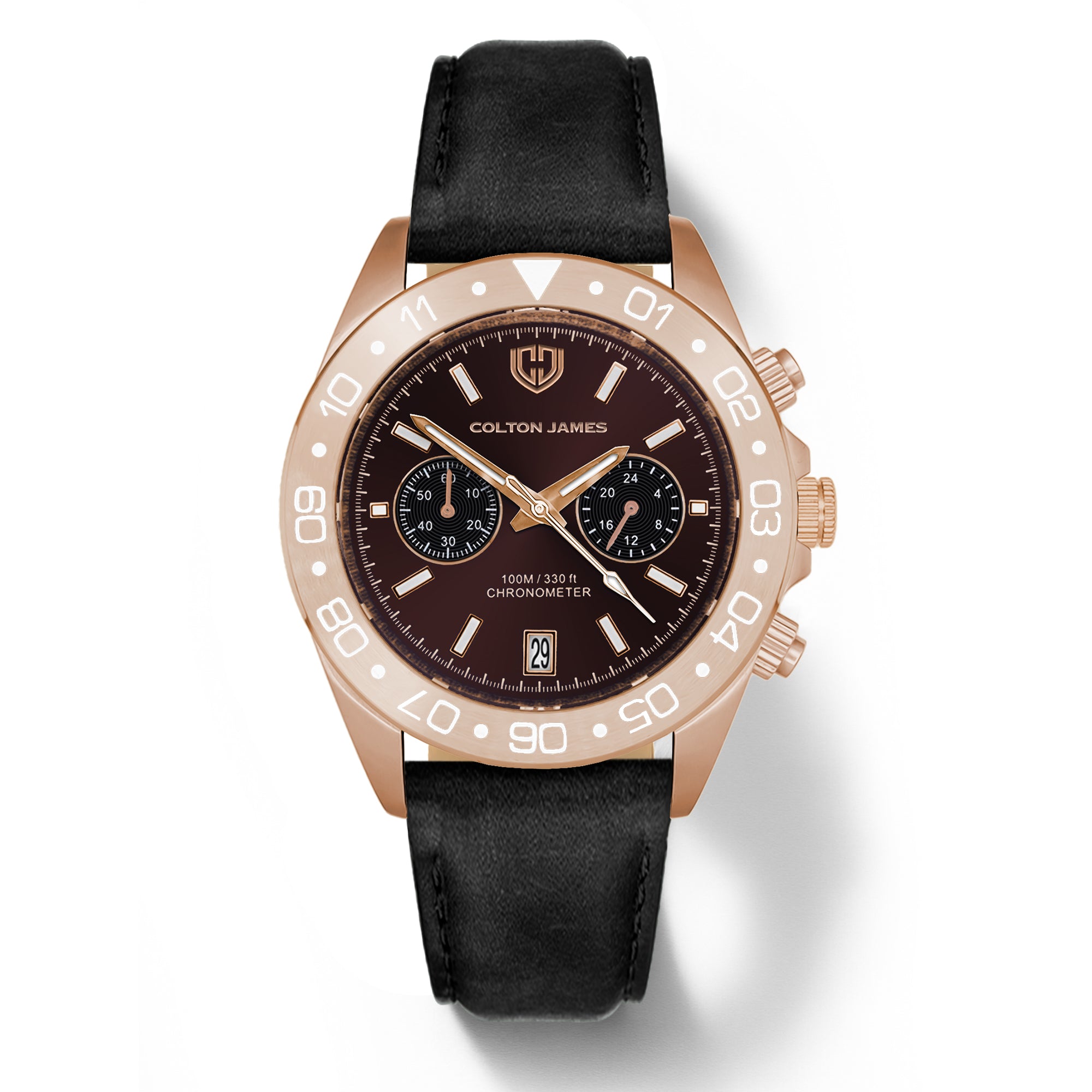 Paladin Mens Chronograph Watch - Burnt Rose Gold