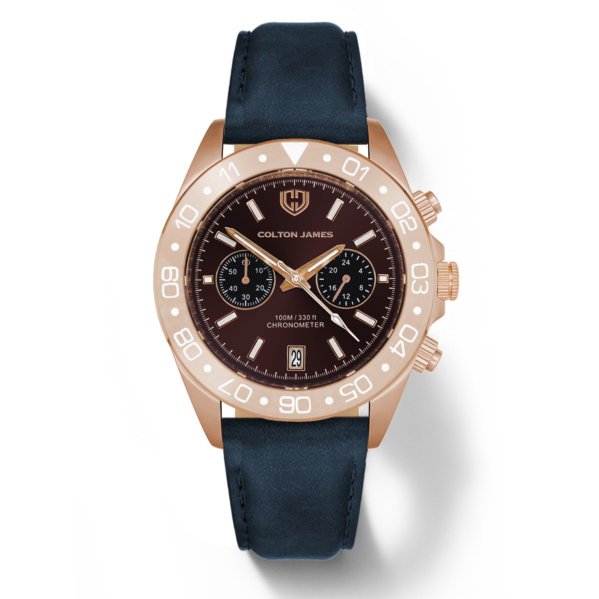 Paladin Mens Chronograph Watch - Burnt Rose Gold