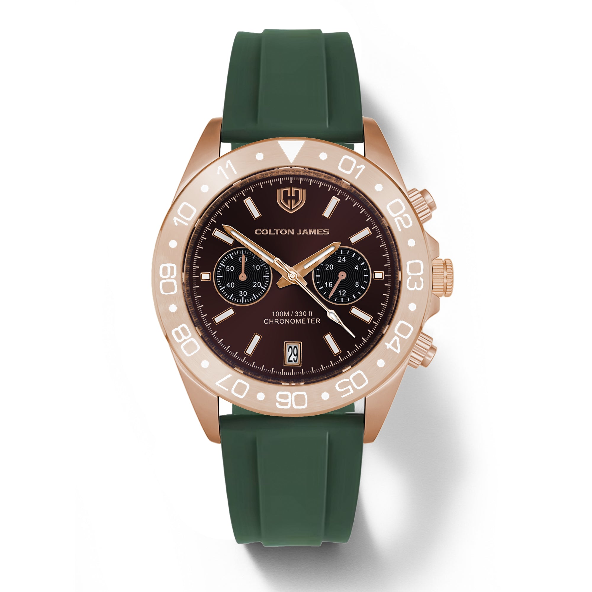 Paladin Mens Chronograph Watch - Burnt Rose Gold