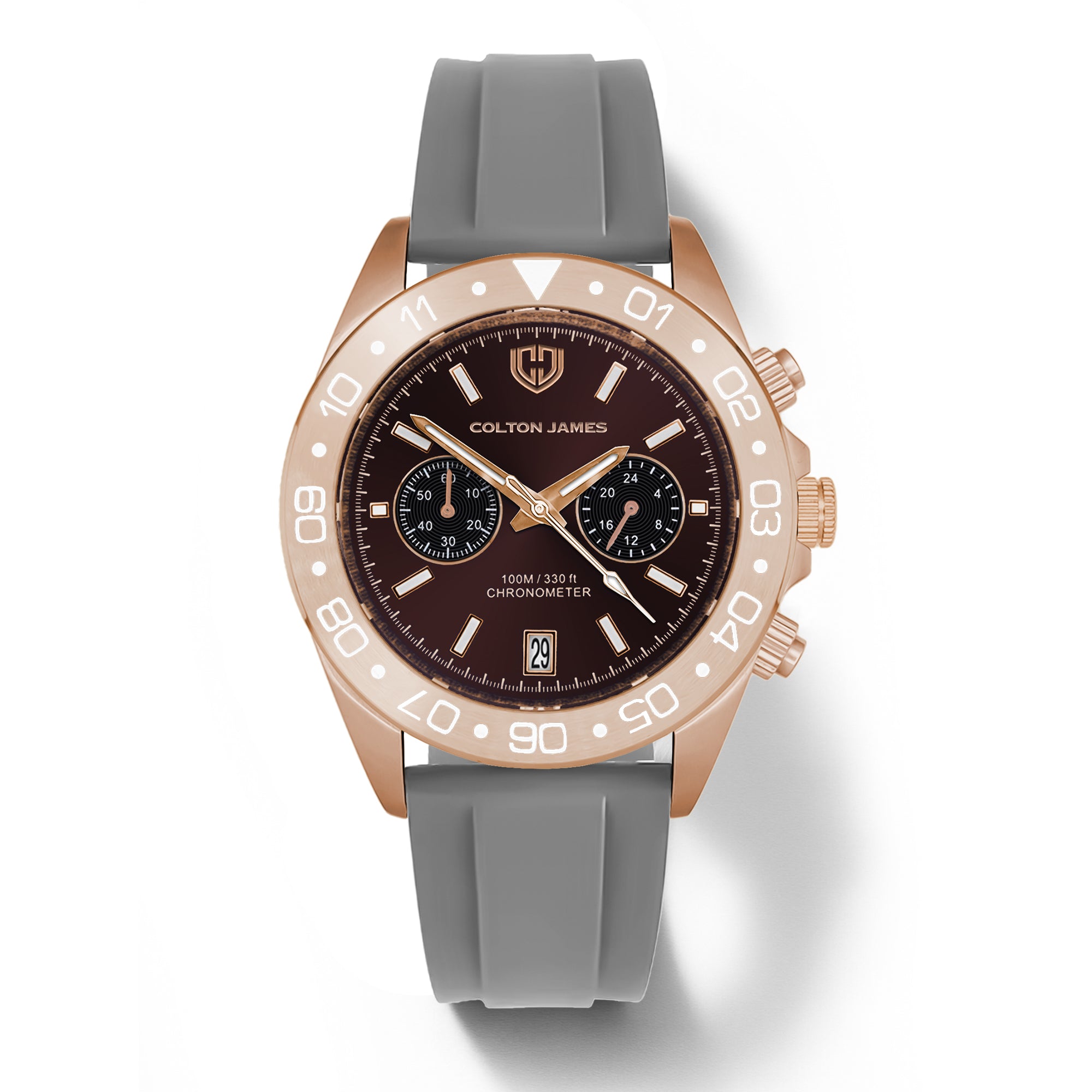 Paladin Mens Chronograph Watch - Burnt Rose Gold