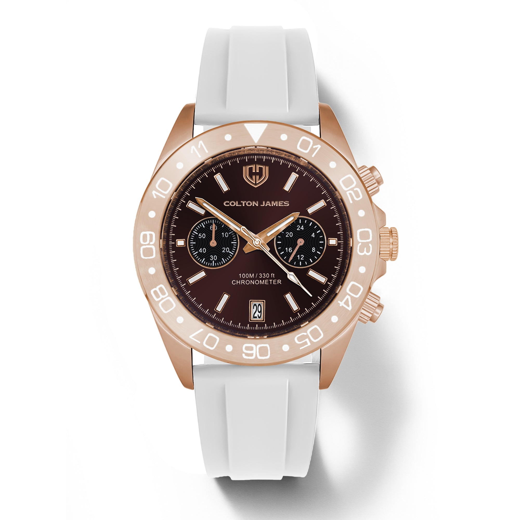 Paladin Mens Chronograph Watch - Burnt Rose Gold