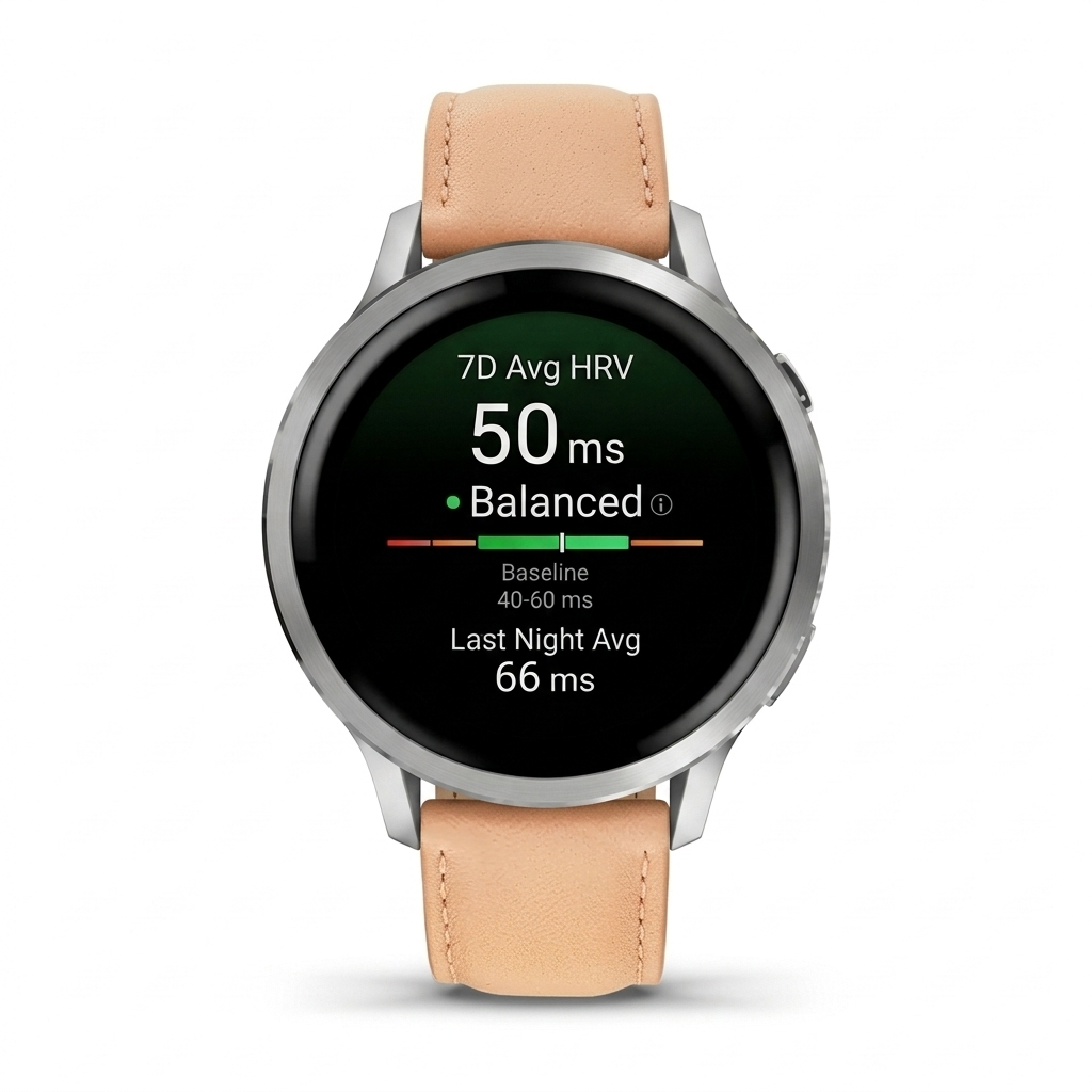 18mm Quick-Release Premium Italian Leather Strap for Garmin Watch
