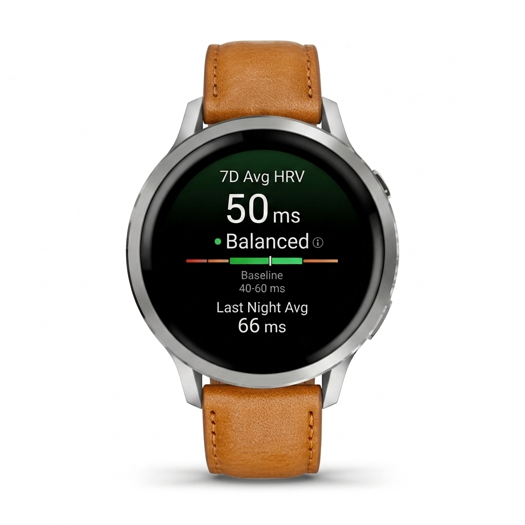 18mm Quick-Release Premium Italian Leather Strap for Garmin Watch