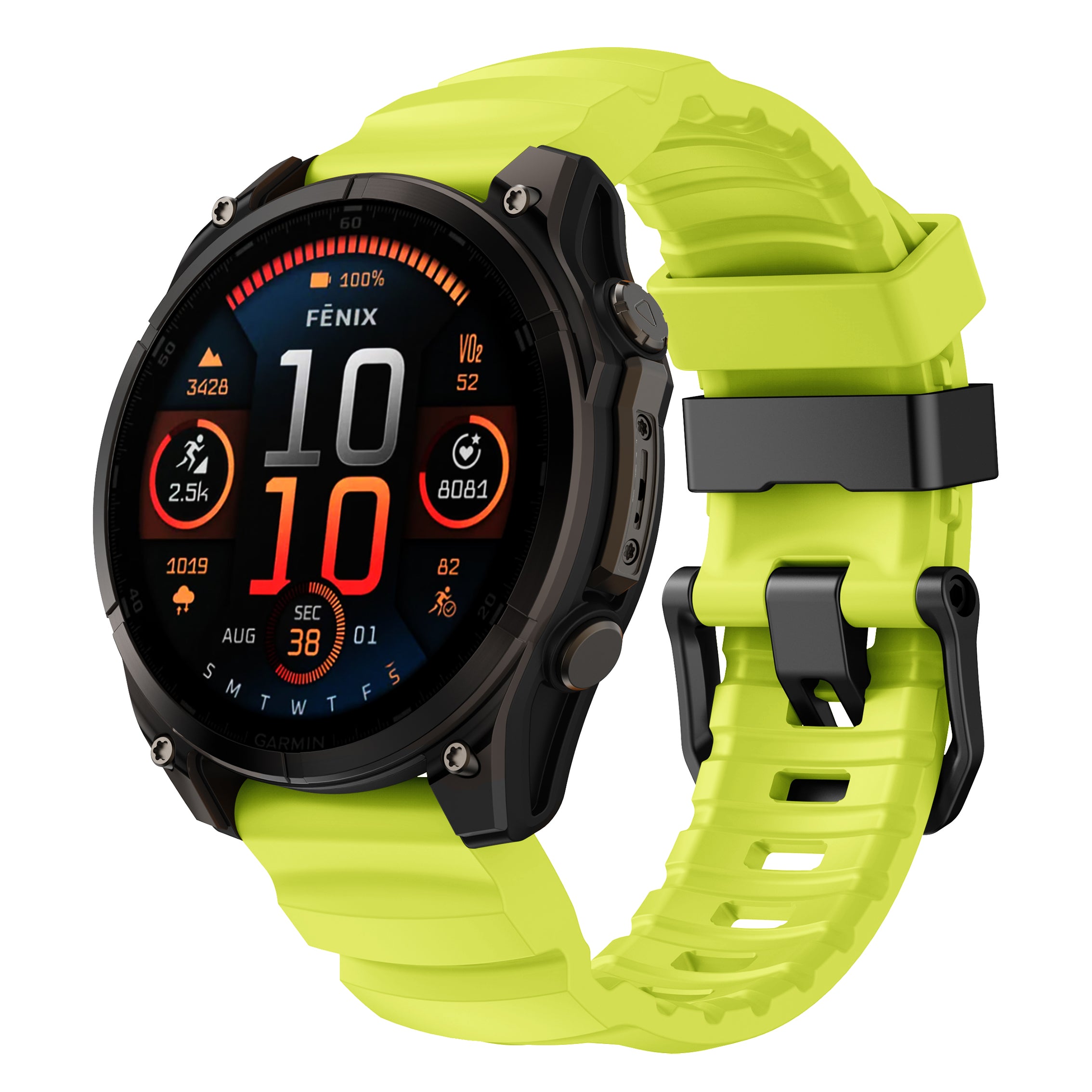 22/26mm QuickFit Summit FKM Rubber Strap for Garmin Watch