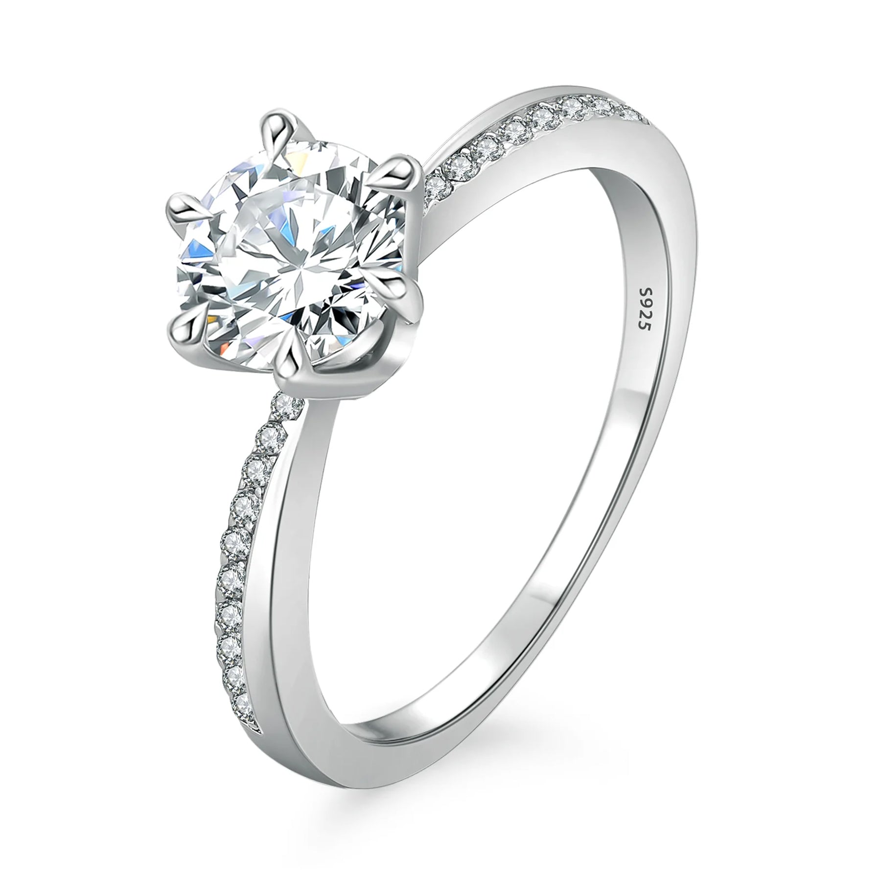 #Style_1.5ct Pavé Round Solitaire