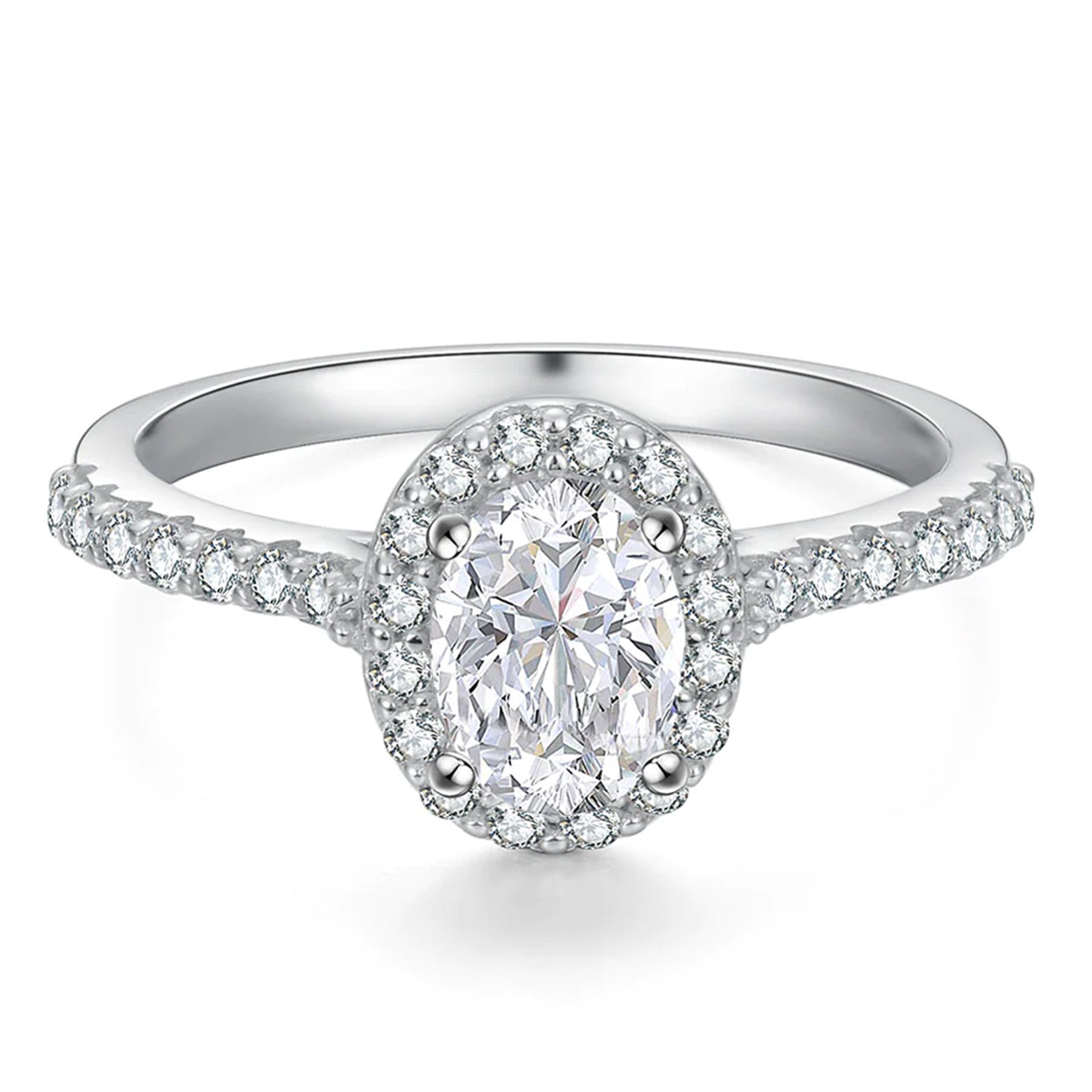 #Style_1.0ct Oval Halo