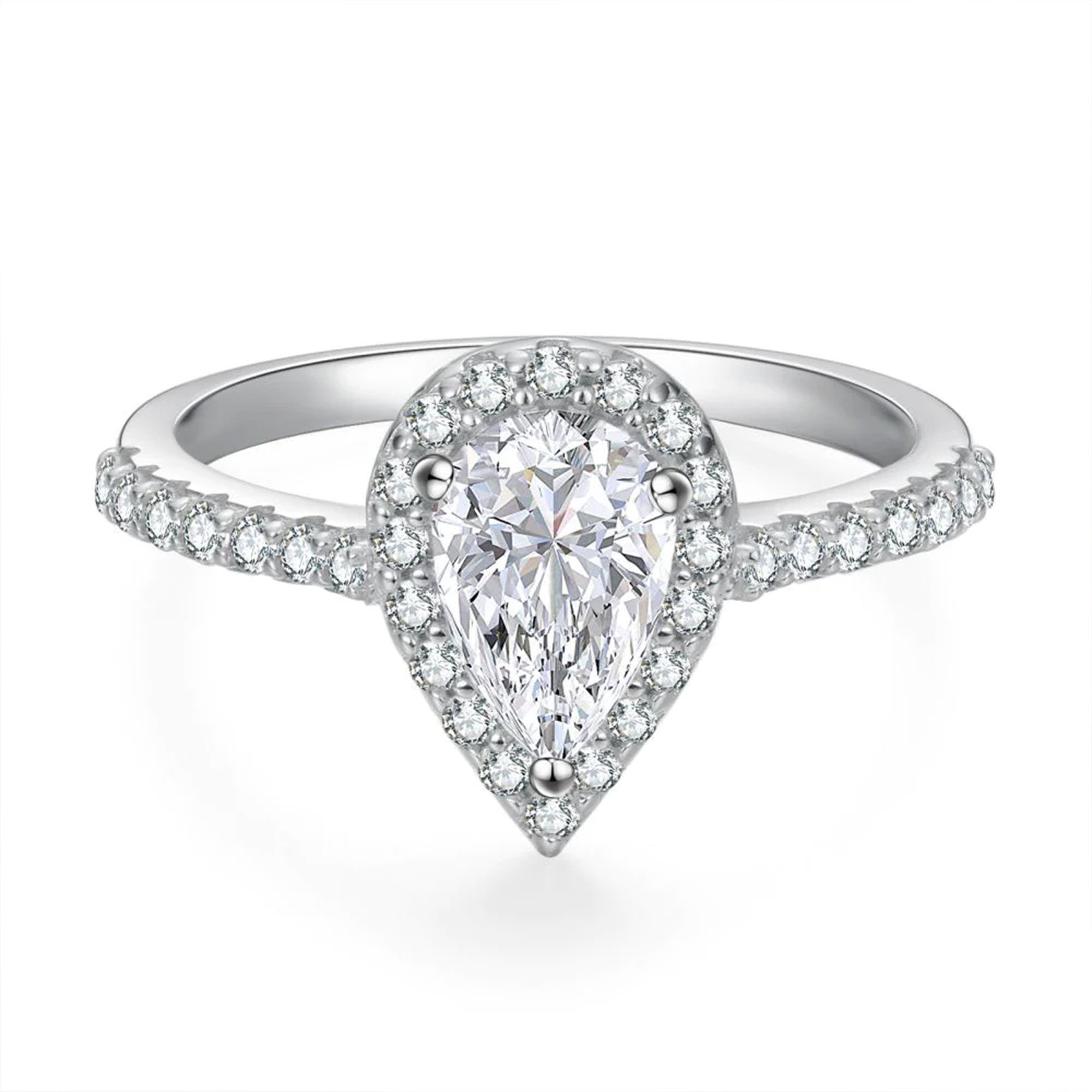 #Style_1.0ct Pear Halo