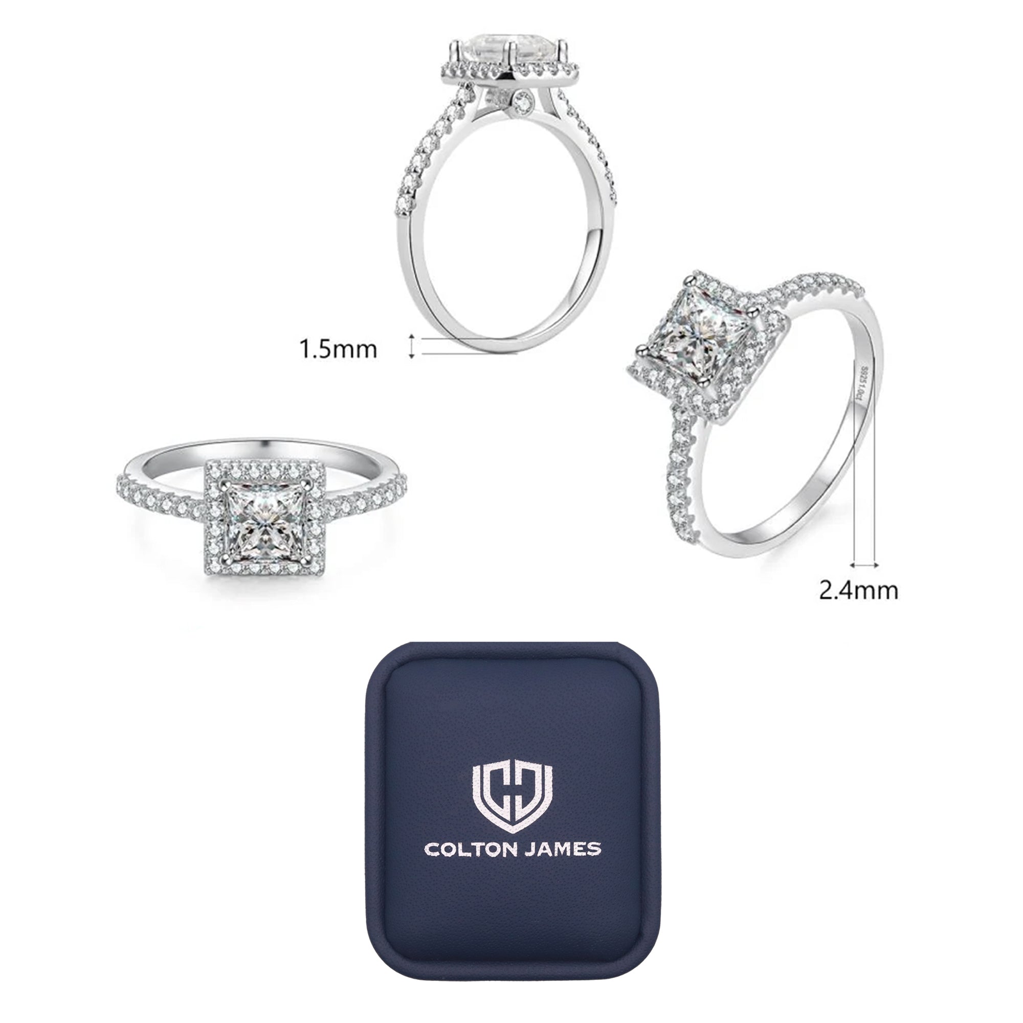 #Style_1.0ct Princess Halo