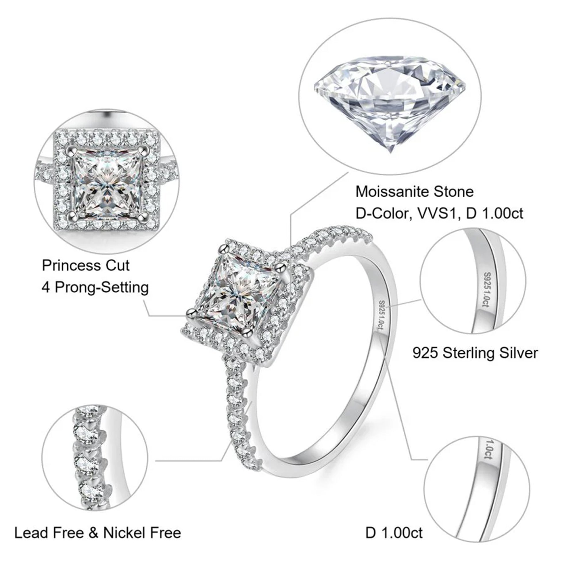 #Style_1.0ct Princess Halo