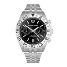 #Dial & Strap_Black & Silver Jubilee Link