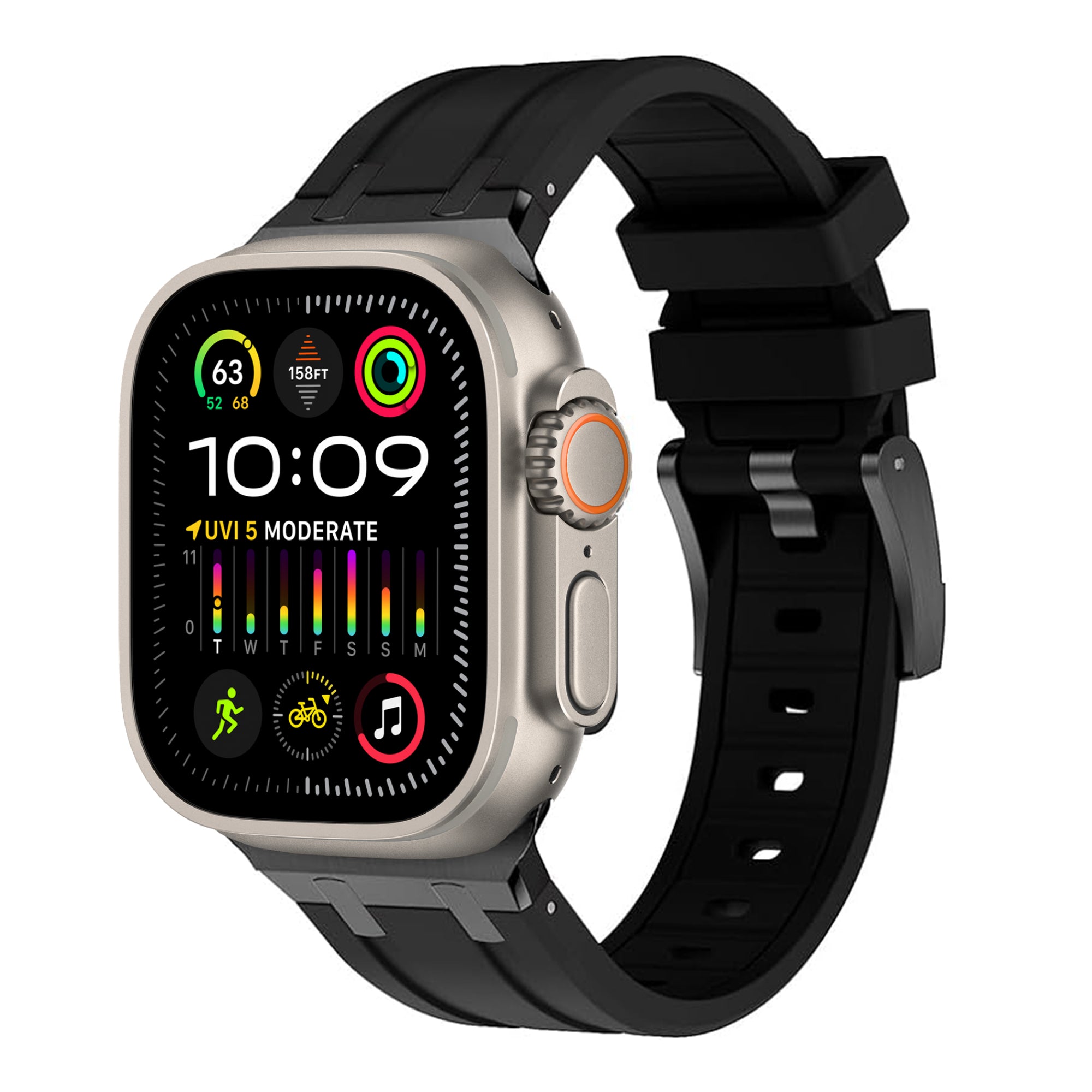 Elite FKM Rubber Strap For Apple Watch Ultra 3-1 / 46mm / 45mm