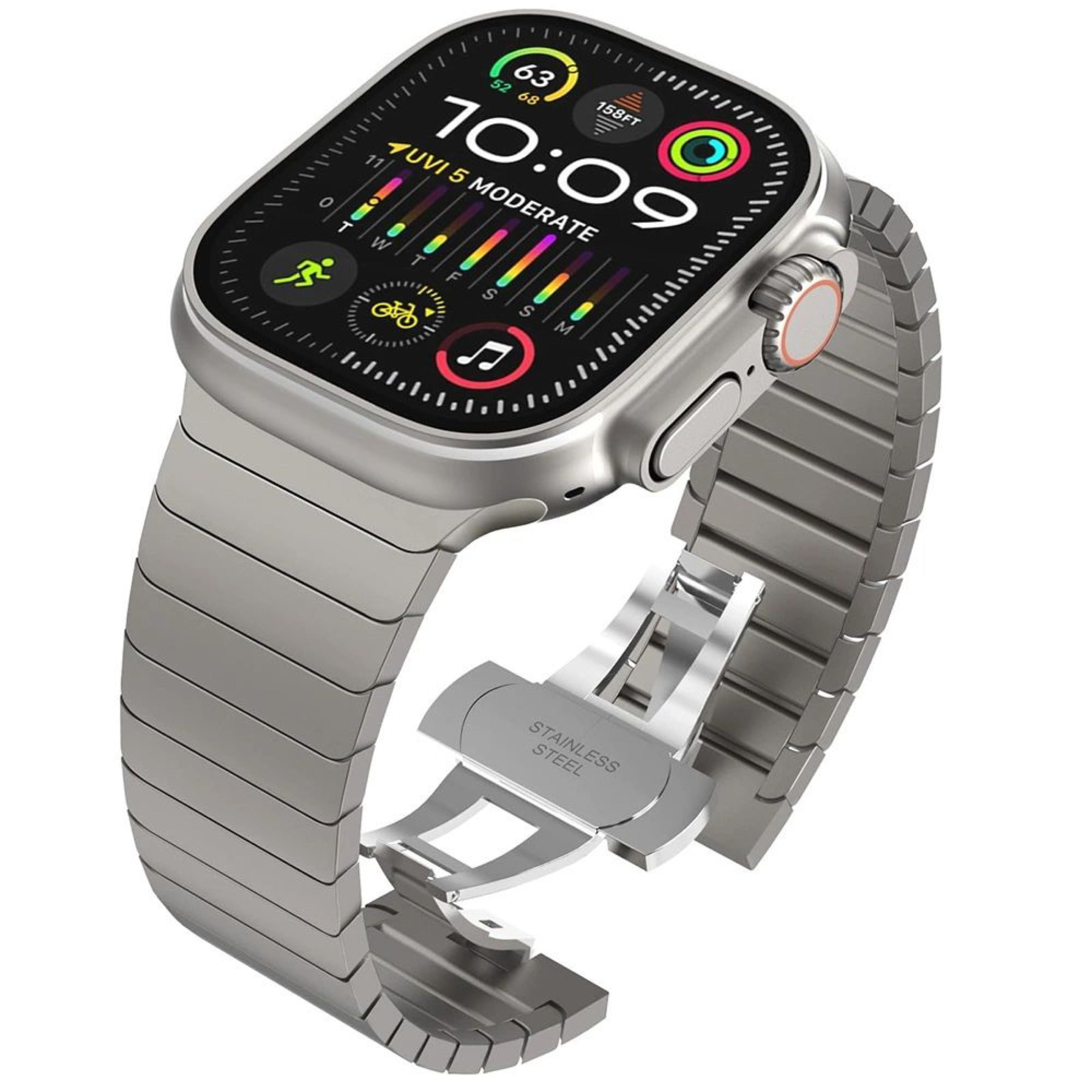 Sentinel Stainless Steel Strap For Apple Watch (All Sizes